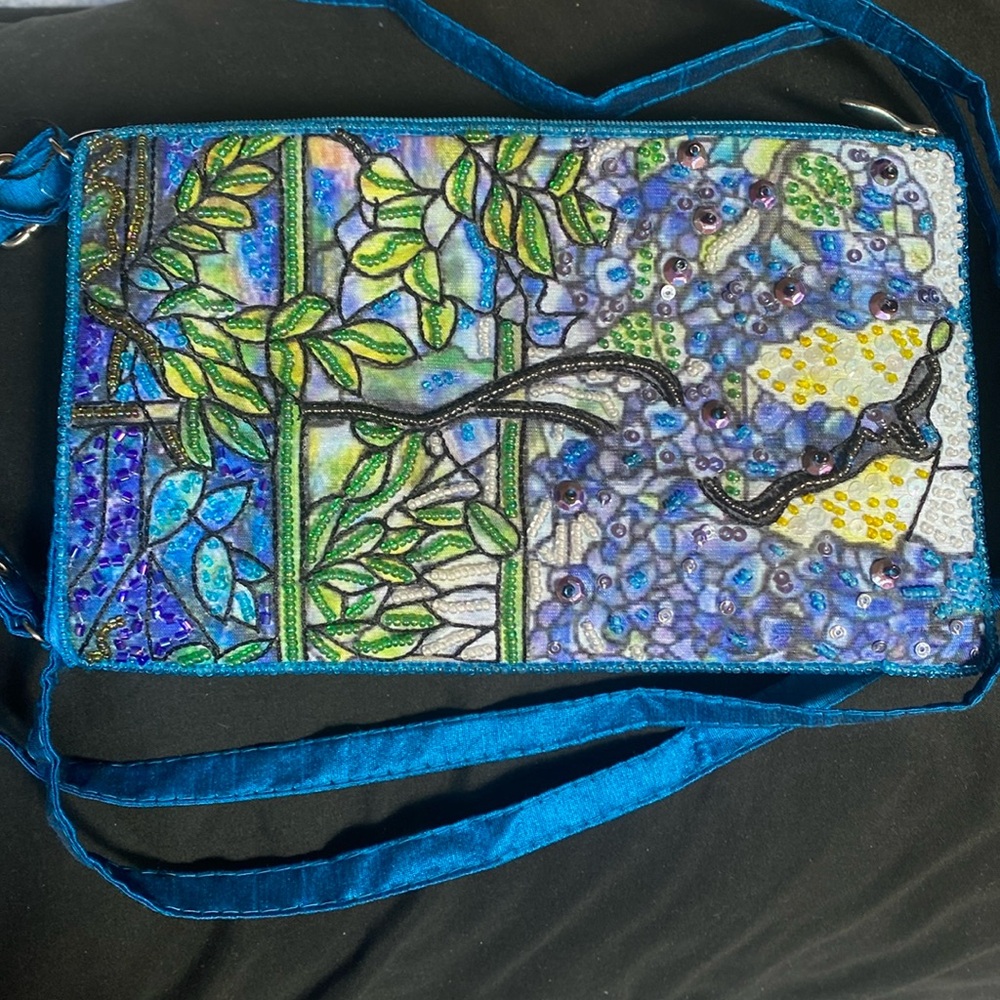 Louis c Tiffany beaded satin crossbody